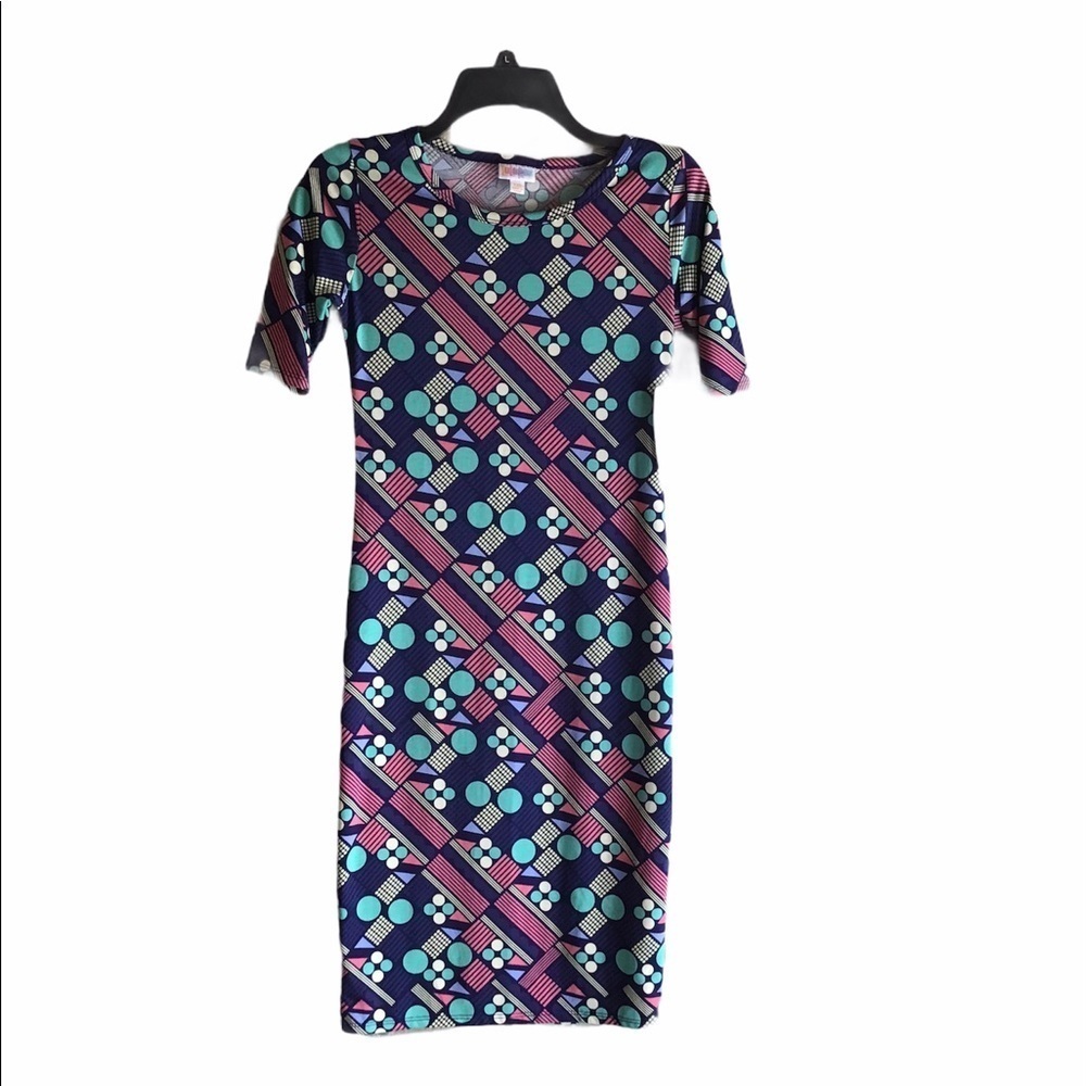 LuLaRoe  Geometric Retro Print  Boho Style Dress